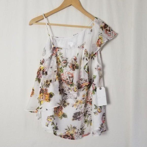 NWT Leith floral off the shoulder top size Small (143) - Picture 7 of 8